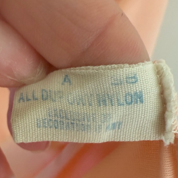 Vintage Van Raalte Peach Pink Lace Slip Dress Size 38 Large - Picture 8 of 8